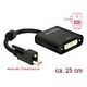 DELOCK Mini DisplayPort mit Schraube zu DVI-I 25+5 4K (62639)