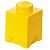 LEGO Storage Brick 1 Knob, Yellow