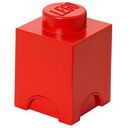 LEGO Storage Brick 1 Knob, Rot