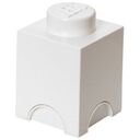 LEGO Storage Brick 1 Knob, Weiss