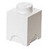 LEGO Storage Brick 1 Knob, White