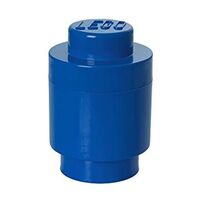 LEGO Storage Brick Round 1 Knob, Blau