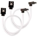 CORSAIR Premium SATA Cable White, 300mm, Pack of 2 (CC-8900279)