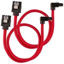 CORSAIR Premium SATA Cable Red, 300mm, Pack of 2 (CC-8900280)