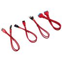 CORSAIR Premium Sleeved Front Panel Extension Kit Rot, 300mm (CC-8900246)