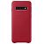 SAMSUNG Leather Cover, Galaxy S10, Red (EF-VG973LREGWW)