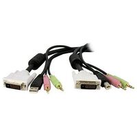 STARTECH.COM 1.8m 4-in-1 USB dual link DVI-D KVM switch cable (DVID4N1USB6)