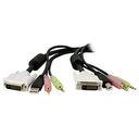 STARTECH.COM 4.5m 4-in-1 USB Dual Link DVI-D KVM-Switch Kabel (DVID4N1USB15)