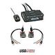 LINDY 2 port VGA, USB 2.0 & audio KVM switch compact (42342)