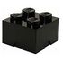 LEGO Storage Brick 4, Schwarz