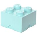 LEGO Storage Brick 4, Aqua Light Blue
