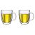 BODUM Bistro Double-Wall Jumbo Mug, 0.45l (2 pcs.)