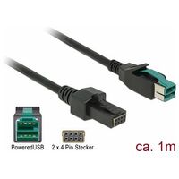 DELOCK PoweredUSB Cable for POS printers and terminals 1m (85482)