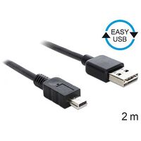 DELOCK EASY-USB 2.0 Typ-A zu USB 2.0 Typ Mini-B 2 m (85554)