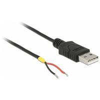 DELOCK Cable USB 2.0 Typ-A to 2x open wires power 10cm for Raspberry Pi (85250)