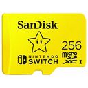 SANDISK microSDXC for Nintendo Switch, Mario Star Edition, 256GB, Yellow (SDSQXAO-256G-GNCZN)