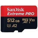 SANDISK Extreme Pro microSDXC, UHS-I A2, V30 U3, Class 10, 512GB (SDSQXCZ-512G-GN6MA)