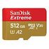 SANDISK Extreme microSDXC, UHS-I U3, A2, Class 10, V30, 512GB (SDSQXA1-512G-GN6MA)