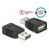 DELOCK Adapter EASY-USB 2.0-A Stecker zu USB 2.0-A Buchse nur Ladefunktion (65965)