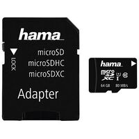 HAMA microSDXC Card, Class 10, 64GB (124152)