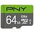 PNY Elite microSDXC 64GB, UHS-I U1, Class 10 (P-SDUX64U185GW-GE)