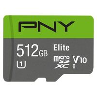 PNY Elite microSDXC 512GB, UHS-I U1, Class 10, V10 (P-SDU512U190EL-GE)