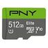 PNY Elite microSDXC 512GB, UHS-I U1, Class 10, V10 (P-SDU512U190EL-GE)