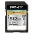 PNY Elite-X SDXC 512GB, UHS-I U3, A1, Class 10, V30 (P-SD512U3100EX-GE)