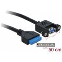 DELOCK Cable USB 3.0 pin header female to 1 x USB 3.0-A female (83118)
