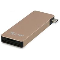 LMP 6-port USB-C Hub with USB 3.0, SD/microSD, USB-C gold (18958)