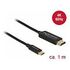 DELOCK USB Kable Type-C zu HDMI (DP Alt Mode) 4K 60 Hz 1m (84904)