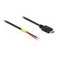DELOCK Kabel USB 2.0 Micro-B zu 2x offene Kabelenden Strom 20 cm Raspberry Pi (85541)