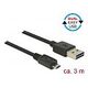 DELOCK Kabel EASY-USB Typ-A zu EASY-USB Typ Micro-B 3m schwarz (83851)