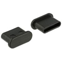 DELOCK Dust Cover for USB Type-C female without grip 10 pieces black (64014)