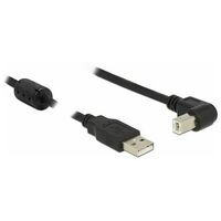 DELOCK USB 2.0 Typ-A zu USB 2.0 Typ-B gewinkelt 1.5m schwarz (84810)