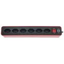 BRENNENSTUHL Ecolor Power Strip, Red / Black (1153262070)