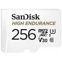 SANDISK High Endurance microSDXC, UHS-I U3, V30, Class 10, 256GB (SDSQQNR-256G-GN6IA)
