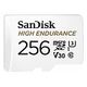 SANDISK High Endurance microSDXC, UHS-I U3, V30, Class 10, 256GB (SDSQQNR-256G-GN6IA)