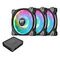 THERMALTAKE Riing Duo 12 LED RGB Radiator TT Premium Edition, 120mm, 3er Pack (CL-F073-PL12SW-A)