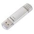 HAMA FlashPen "C-Laeta", 128GB, Type-C USB 3.1 / USB 3.0, Silver (181073)