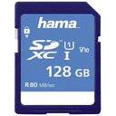 HAMA SDXC Memory Card, Class 10, UHS-I, 128GB (124137)