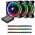 THERMALTAKE Riing Plus 12 RGB Radiator Fan Lumi Plus TT Premium Edition Combo Kit, 120mm, Pack of 3 (CL-F076-PL12SW-A)