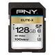 PNY Elite-X SDXC Memory Card, Class 10, UHS-I, 128GB (P-SD128U3100EX-GE)