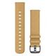 GARMIN Schnellwechsel-Armband (20mm), Hellbraunes Leder (010-12691-04)