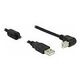 DELOCK Kabel USB 2.0 Typ-A auf USB 2.0 Typ-B gewinkelt 0.5 m schwarz (84809)
