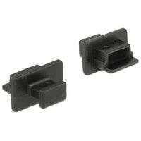 DELOCK Dust Cover for USB 2.0 Type Mini-B with grip 10 pieces black (64011)