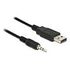 DELOCK Konverter USB 2.0 auf TTL 2.5mm 3Pin Klinkenstecker 1.8m (5 V) (83788)