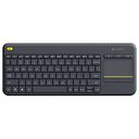 LOGITECH Wireless Touch Keyboard K400 Plus, Black, German layout (920-007127)