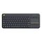 LOGITECH Wireless Touch Keyboard K400 Plus, Black, French layout (920-007129)