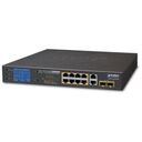 PLANET 8-Port 10/100/1000T PoE ethernet switch with PoE LCD monitor (GSD-1222VHP)
